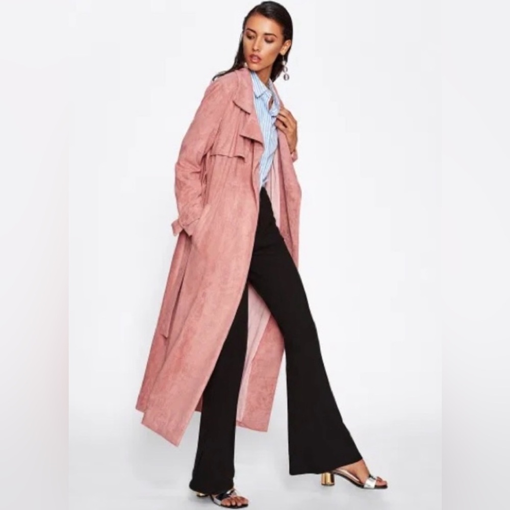 NWT Revolve OAT New York Faux Suede Trench Coat